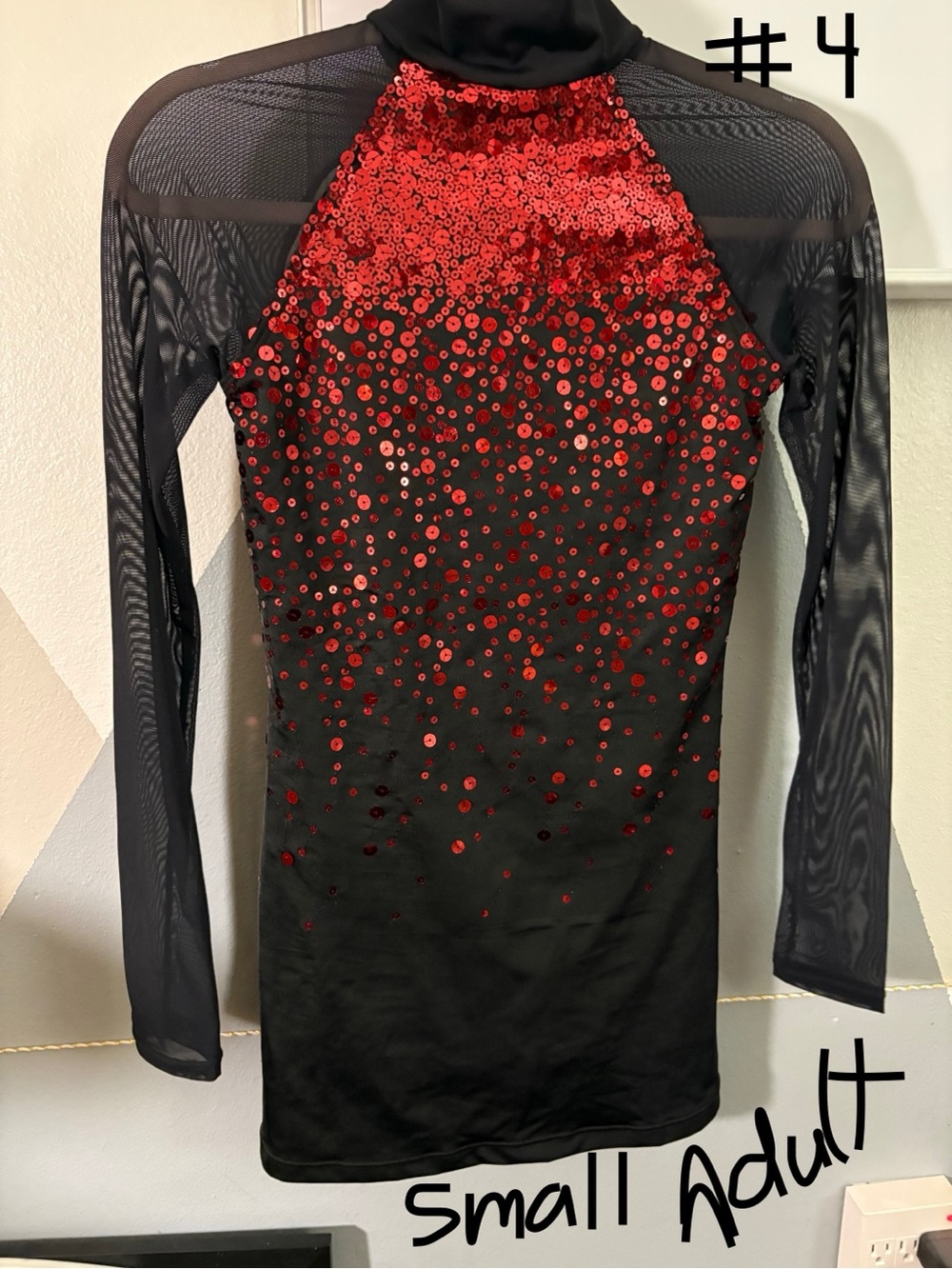 Red and Black Dance Costume